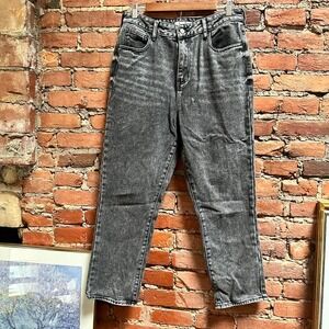 Black Pac Sun stonewashed jeans straight leg
